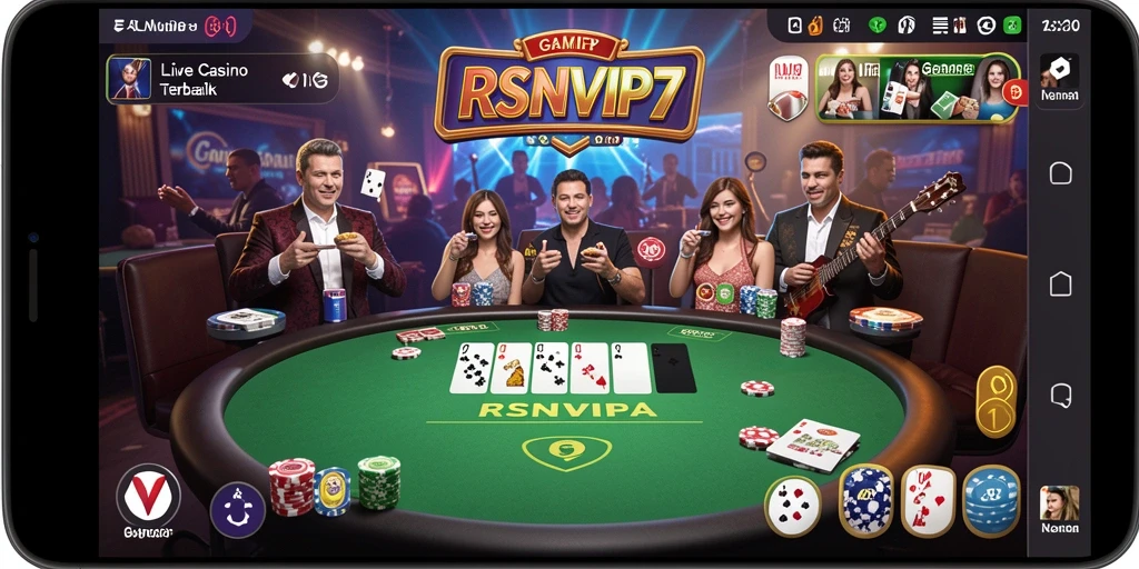 Tampilan gameplay menarik dari RSNVIP7 di Live Casino.