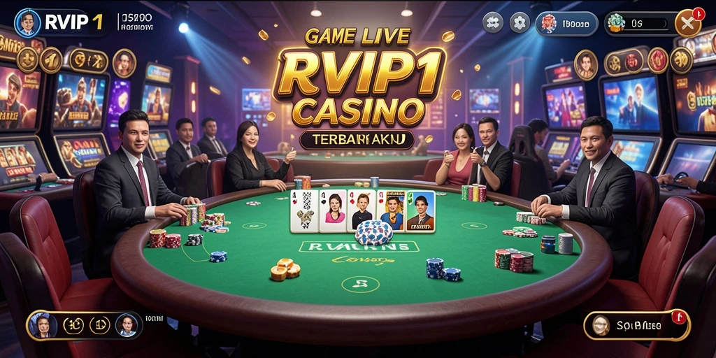 Tampilan gameplay mendebarkan dari aplikasi Live Casino RVIP1.