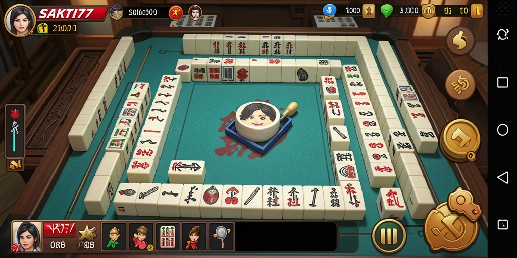 Gameplay seru SAKTI77 dengan ubin Mahjong yang menantang.