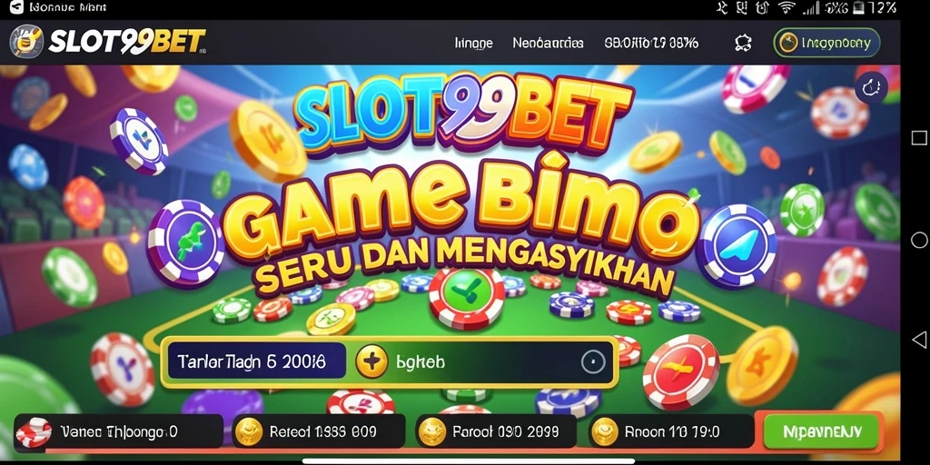Tampilan menarik dan interaktif dari gameplay Bingo SLOT99BET.