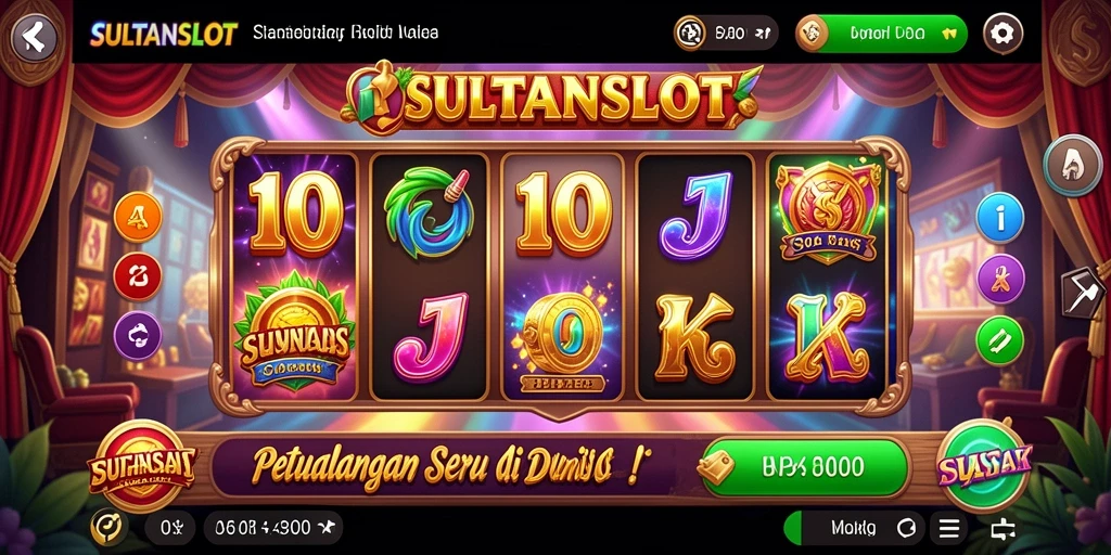 Screenshot permainan SULTANSLOT menampilkan petualangan slot yang mendebarkan.